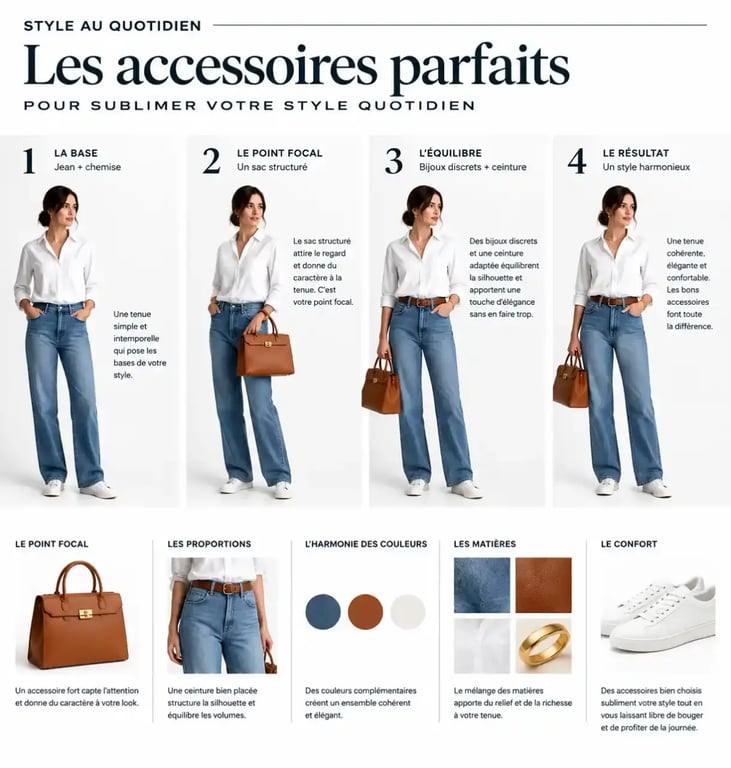 Comment choisir les accessoires parfaits pour sublimer votre style quotidien avec une tenue équilibrée