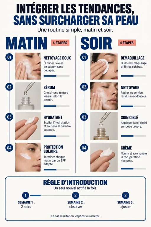 Comment intégrer les dernières tendances beauté dans sa routine quotidienne : ordre des soins matin et soir