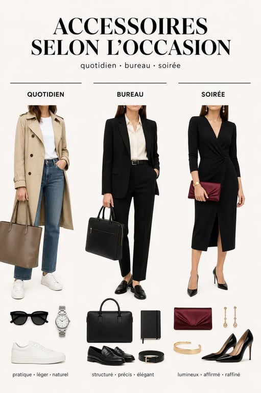 Comment choisir ses accessoires de mode pour sublimer son style : exemples d’accessoires adaptés au quotidien, au bureau et à la soirée