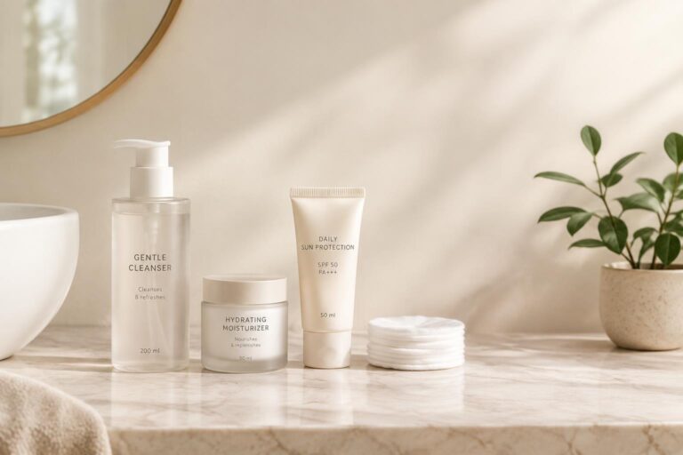 Une routine beauté minimaliste tient en 3 gestes, avec des produits mieux choisis